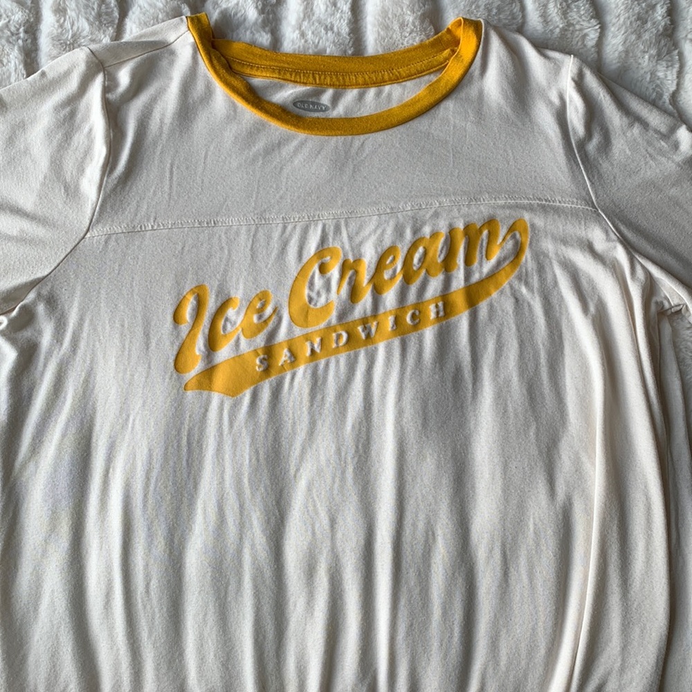 ICE CREAM SANDWICH BASEBALL TEE